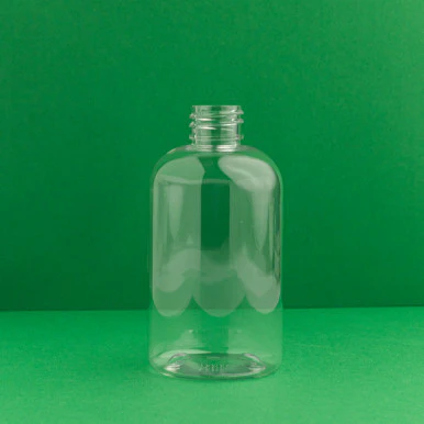 2 oz Clear Boston Round Plastic Bottle