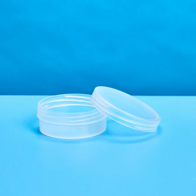3 oz Natural Low Profile Jar & Lid Set