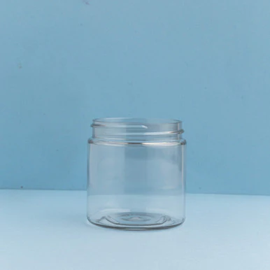 4 oz Clear PET Plastic Cosmetic Jar