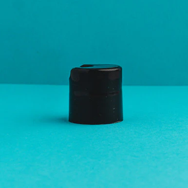 Black Smooth Disc Top Lids 24/410