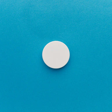 White Straight Lid Smooth 48/400